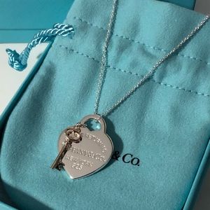 Tiffany & Co Heart Key Necklace